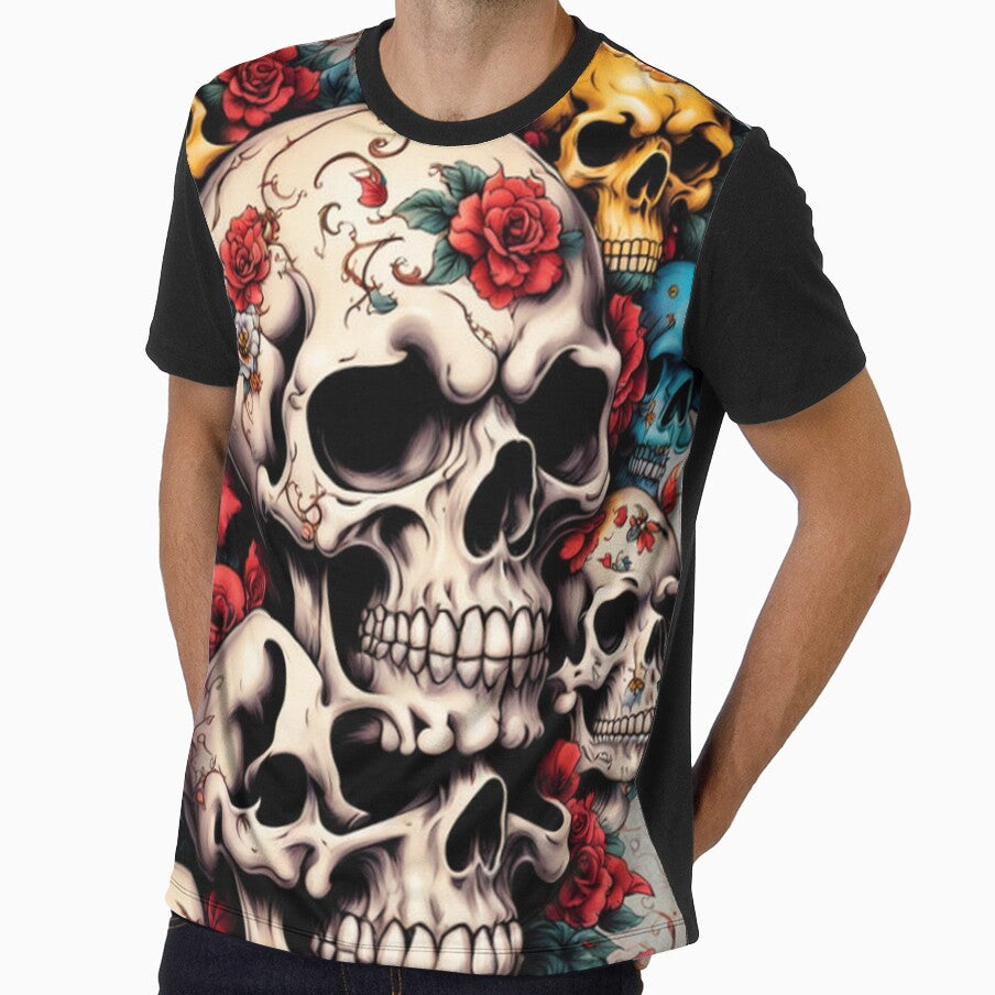 Skulls Roses Rocker Vintage Abstract by TheDarkWardrobe