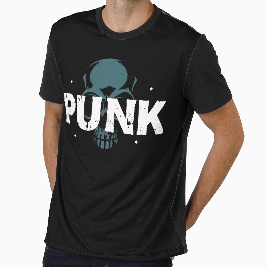 Distressed Punk Rock Skull Typography by ERODED SELF