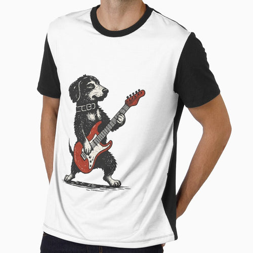 A funny dog playing the guitar by OlyvieArt