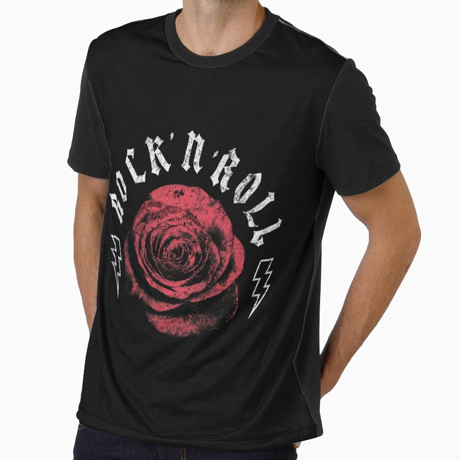 Rock n Roll Rose Emblem by The secret storage room