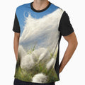 cotton balls on a windy field by Mike Kiev art