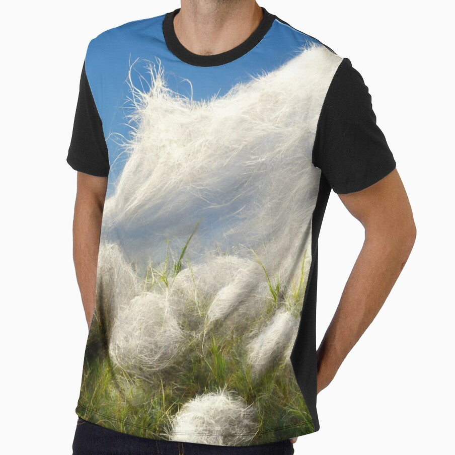 cotton balls on a windy field by Mike Kiev art