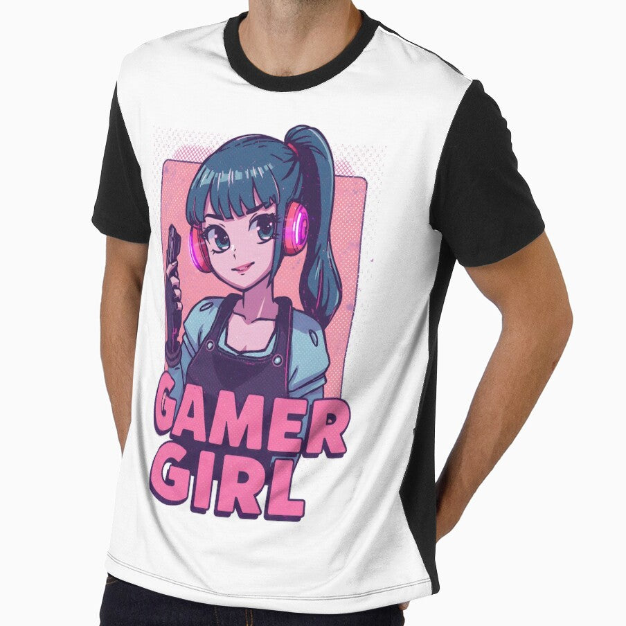 Gamer Girl – Retro Arcade Cute Girl by Dhenin Studio