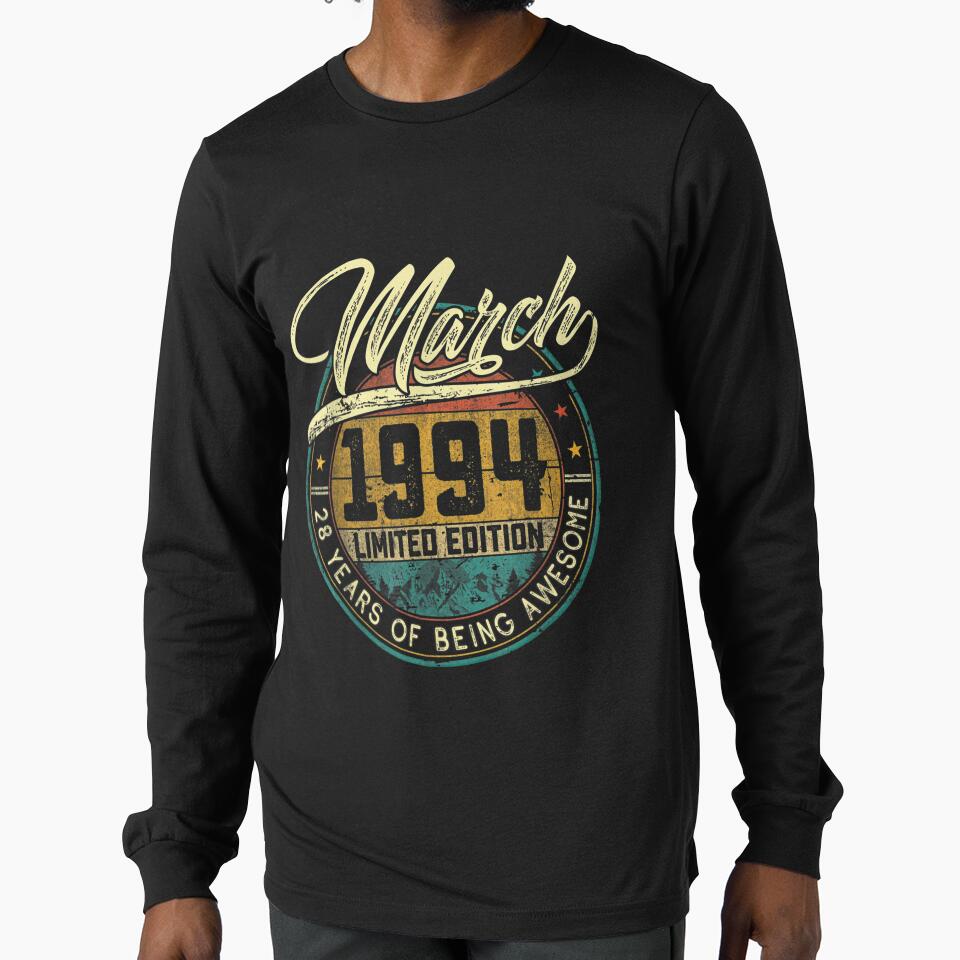 Retro March 1994 Limited Edition Vintage 28 Years Old by tomekae
