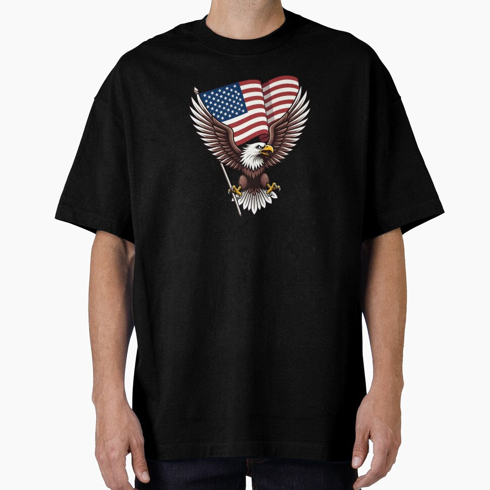 American Bald Eagle Flag Pride by AI Art Cafe
