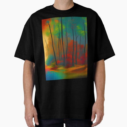 A forest full of trees in bright colors by brandway