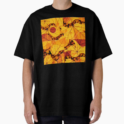 4 part abstract autumn leaves colorful fall seasonal design by SmashingDeals