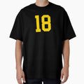 Bold Yellow Sports Number 18 by NECHSTORE