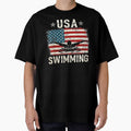USA Vintage Swimming Team Retro Support USA by sikkilapa