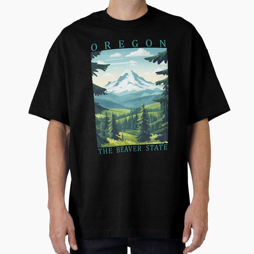 37 Oregon Travel Poster by Lucy Goosy Art