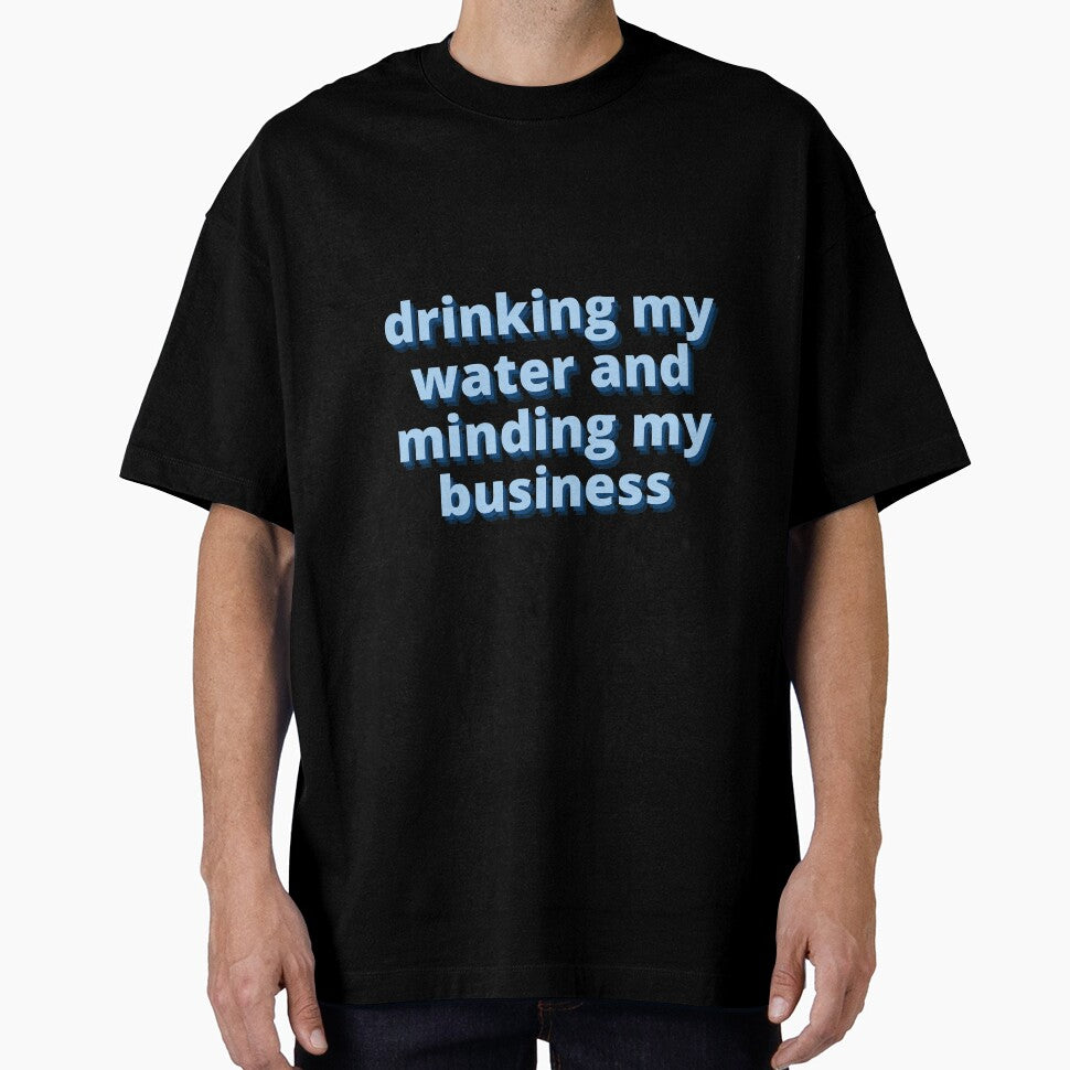 Drinking my water and minding my business by zakariadesigner