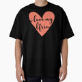 Romantic Heart Typography I Love My Girlfriend by FemmePod
