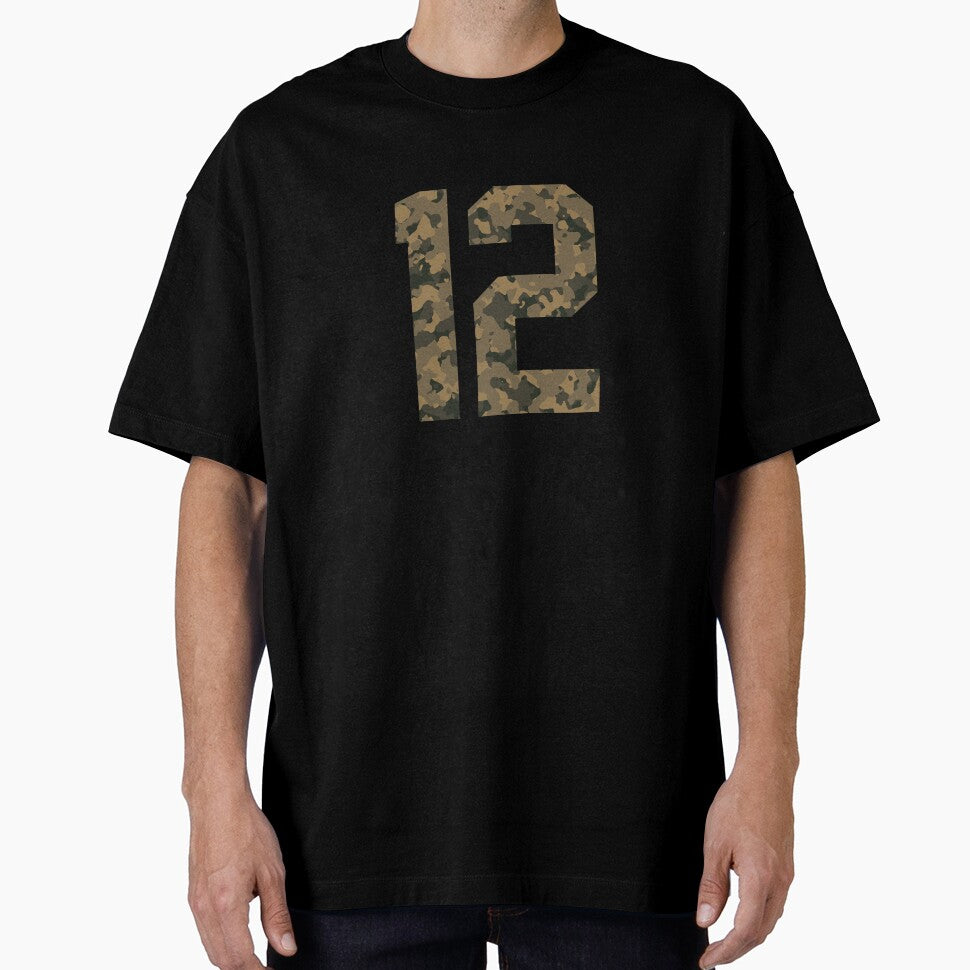 Army Camouflage Number 12 - Sports Numbers by NECHSTORE