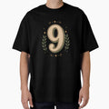 Vintage Number 9 Botanical Design by Kupeliemre