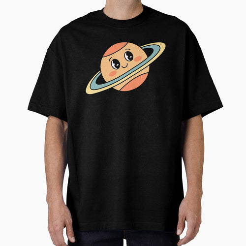 Aesthetic Vintage Pastel Saturn – Groovy Cute Planet by MarJul