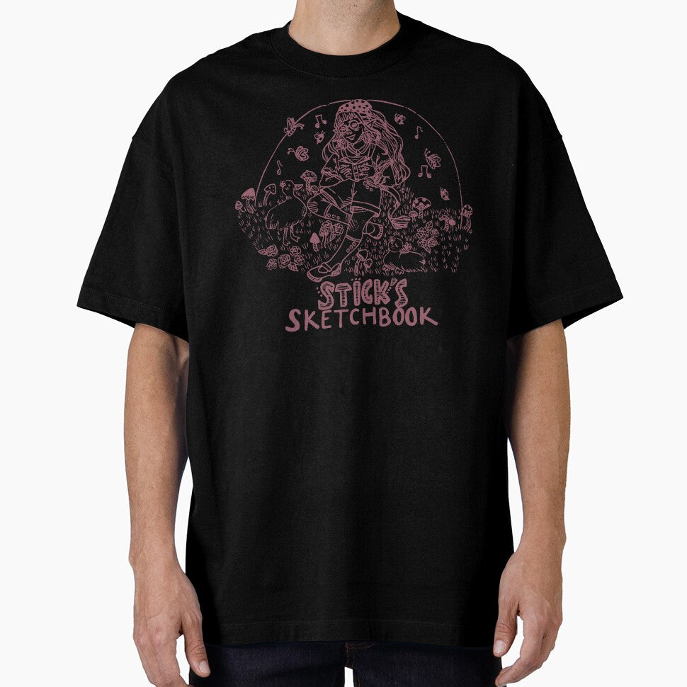 Stick’s Sketchbook brand screen print style by SticksSketch