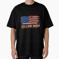 Vintage Fish Game Warden American Flag by SkyCloudBlue