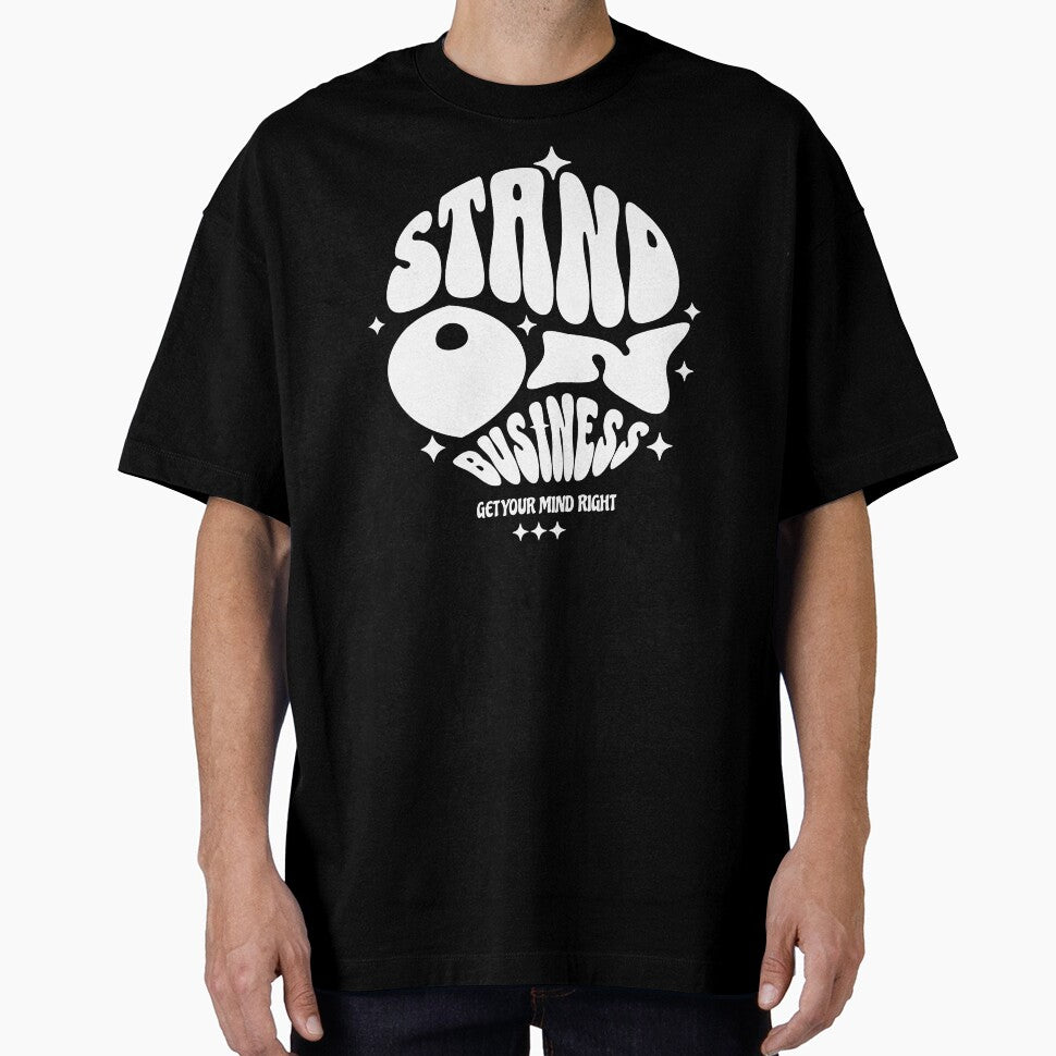 Stand On Business Bold Typography T-Shirts and Hoodies by Kai Wen Designs
