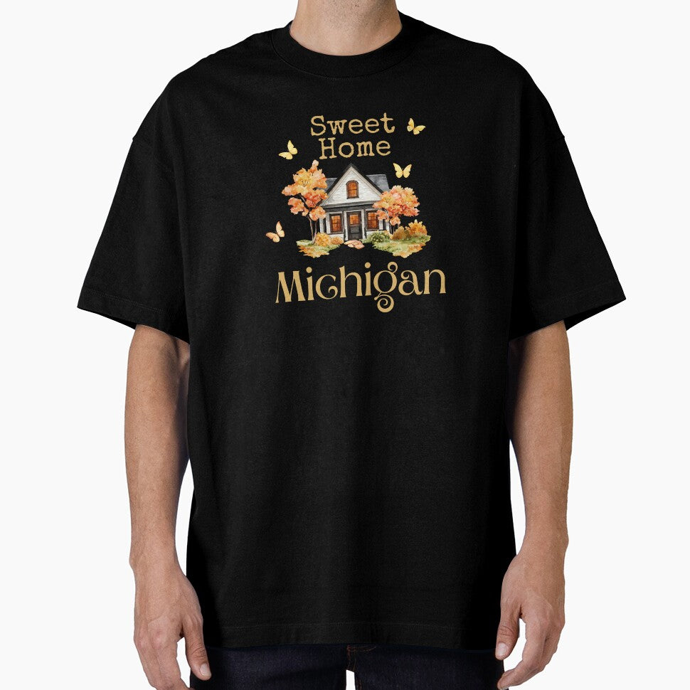 Sweet Home Michigan - Vacation Hometown Vintage Souvenir by Mozaic Clothes
