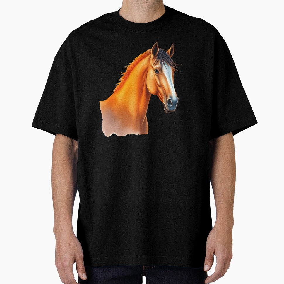 Sunset Horse Watercolor T-Shirt Design by AuraMotivate