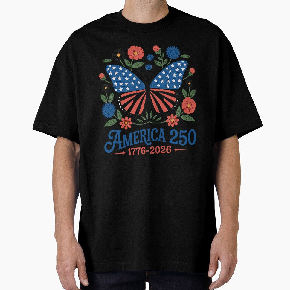 Butterfly 250th USA Patriotic Freedom 4th of July by BlassmausArt