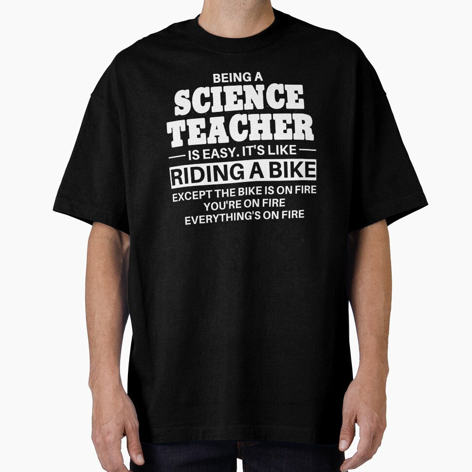 Science Teacher Riding A Bike by clickmostro