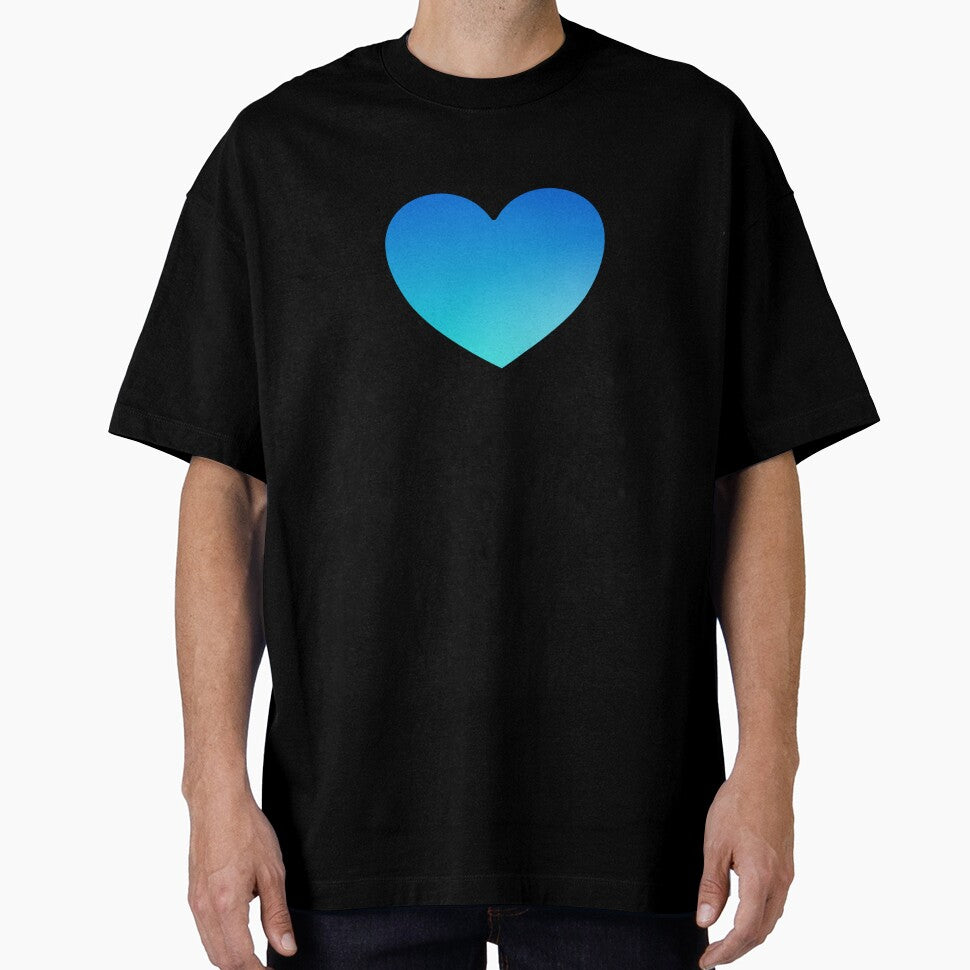 Fluorescent Heart - Blue by Inspirationmotivation