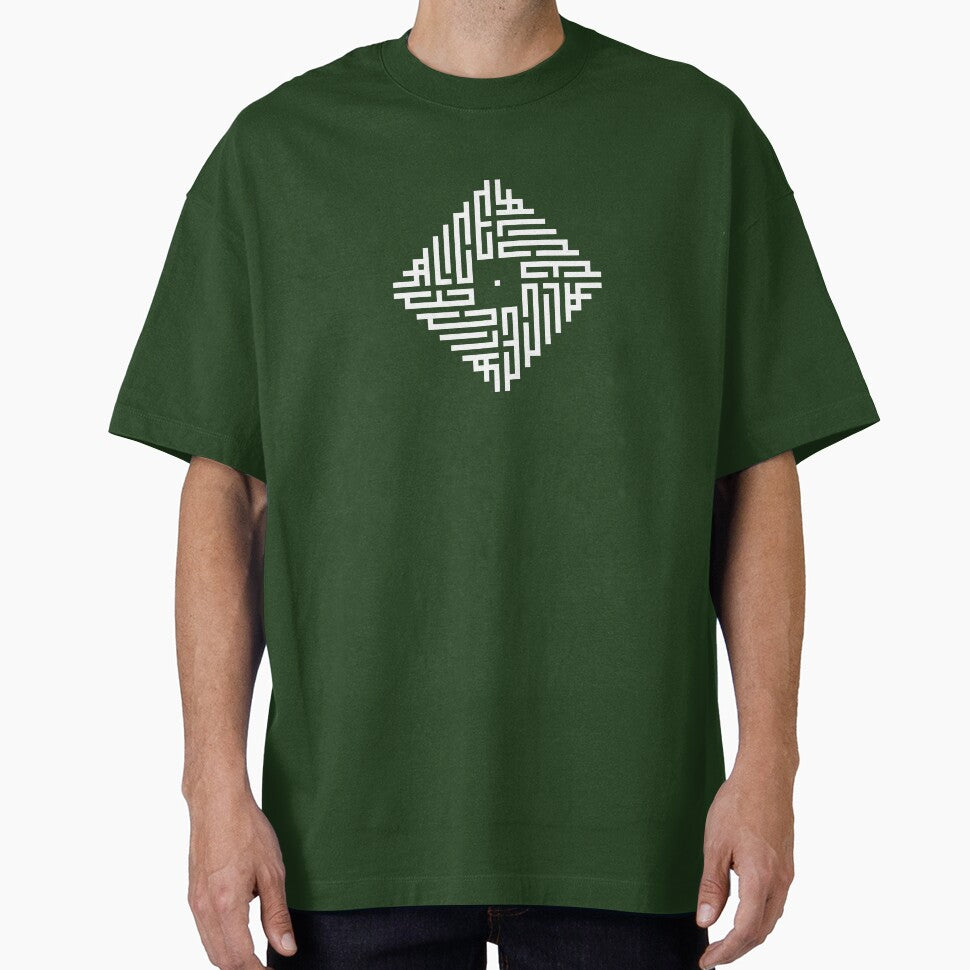 ALICE | White  | Modern Geometric Kufi Calligraphy | From Name to Art by FOR YOUR NAME