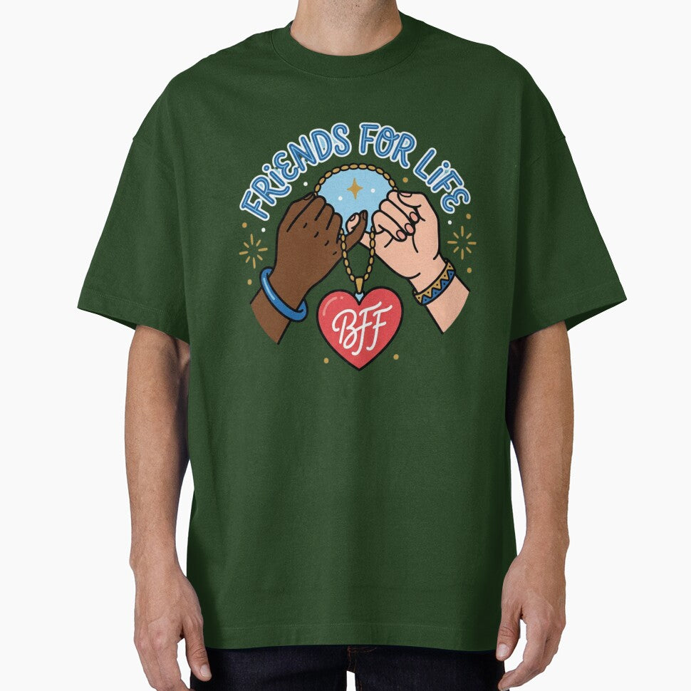 For Life BFF Heart Pinky Promise Design by SiarheiYur