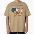 Happy 250th Birthday America - Cute Patriotic Capybara Semi-Centennial by FIREDesignsPOD