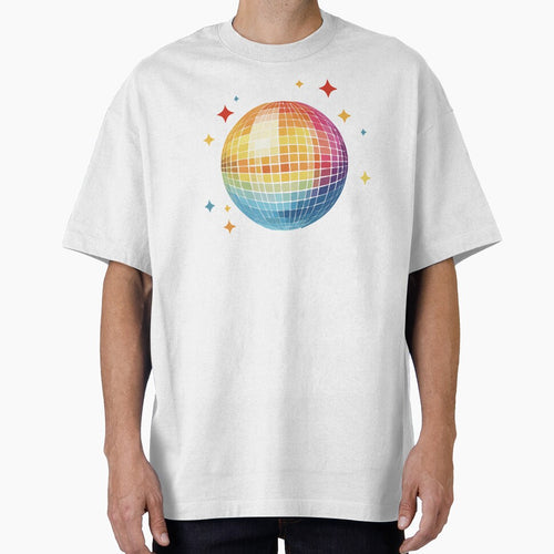 "Colorful Mirror Ball  | Retro Disco Design" by BaramStudio