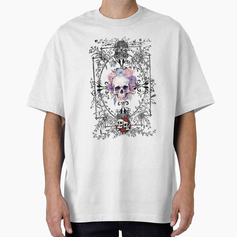 Floral Skull Aesthetic - Dark Botanical by artsdylan