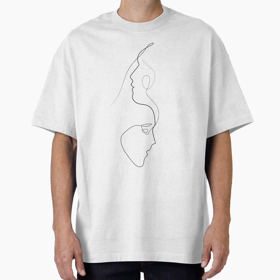 Two Faces One Line | One Line Artist | Minimal Art | One Line Art | Minimalist by One-Line-Artist