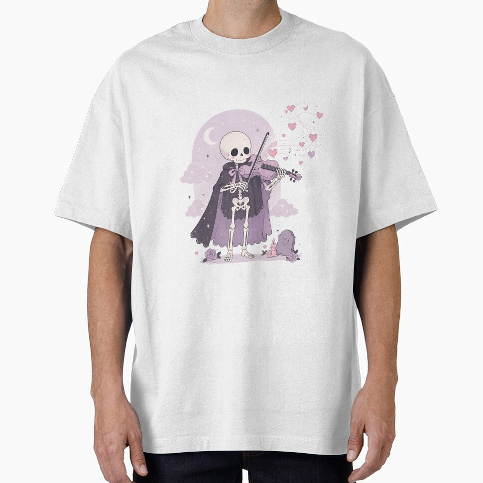 Violinist Skeleton Pastel Goth Aesthetic by EsenciaZen