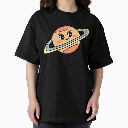 Aesthetic Vintage Pastel Saturn – Groovy Cute Planet by MarJul