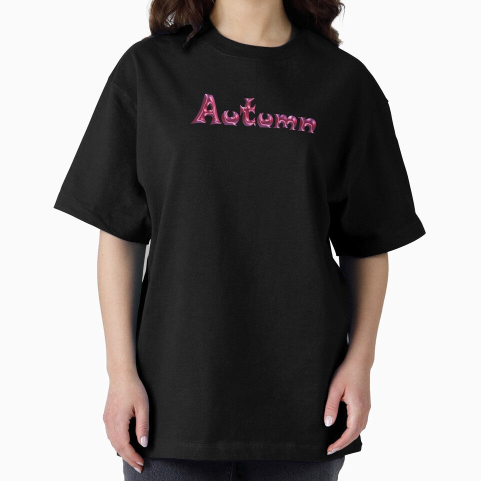 Autumn Name Design – Satin Pink Glossy Font, Cute Shiny Lettering :) by Myriel-Myriel