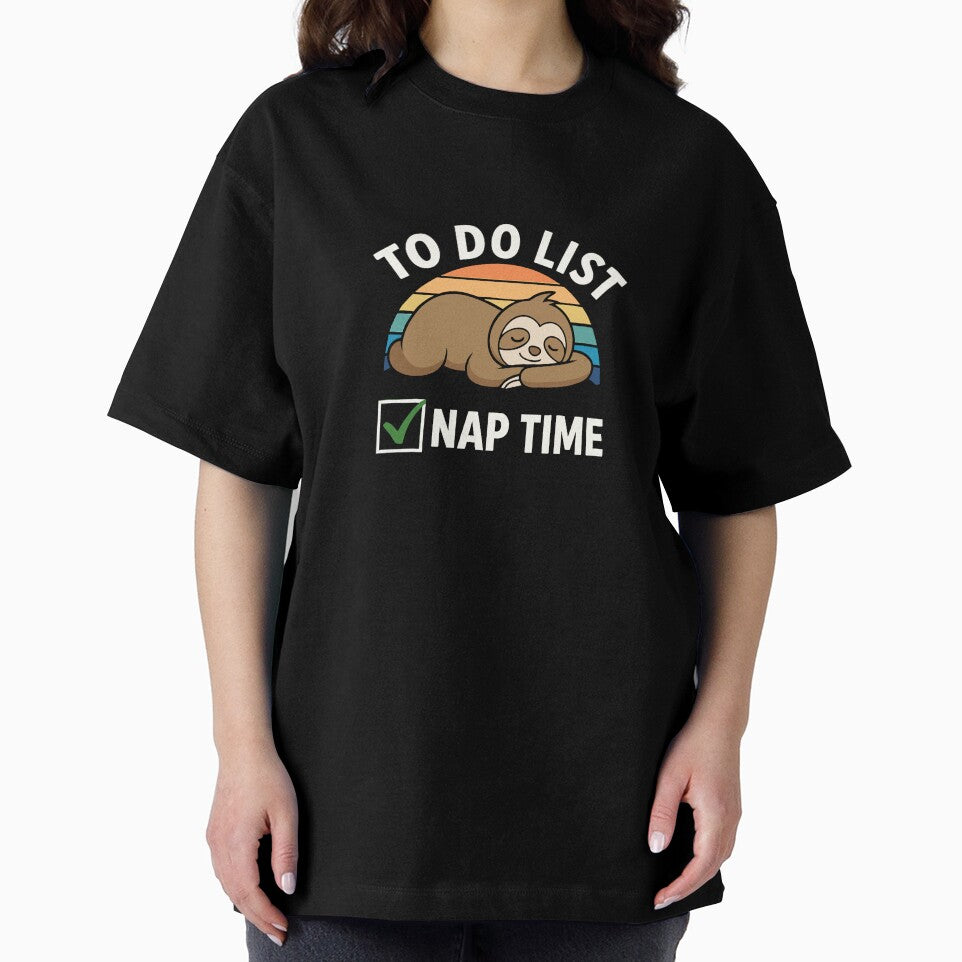 To Do List: Nap Time – Funny Sloth Lazy Day Shirt by graphicnew