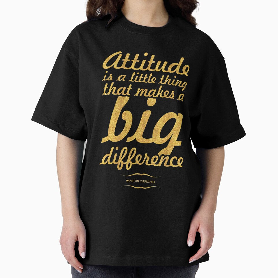 Attitude is a little thing...“Winston Churchill” Inspirational Quote by Powerofwordss