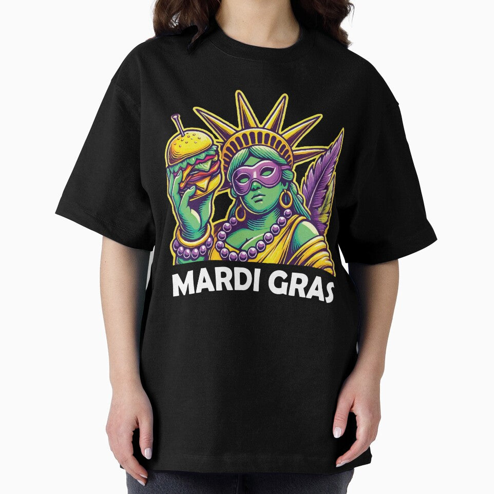 Mardi Gras Liberty Burger Fun Vibes by LuminOrb
