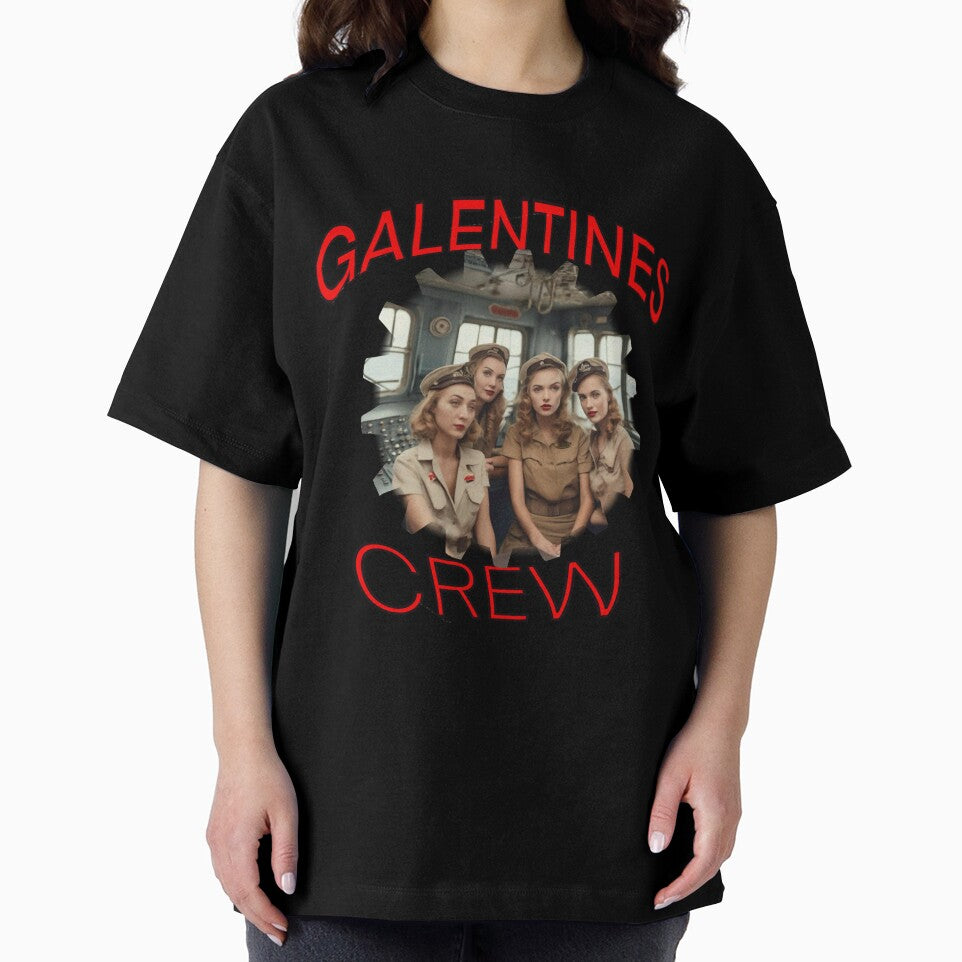 Cool Retro WW2 Underwater US Navy American Girls Galentines crew on submarine on Galentines day and Galentines party, gift idea for Galentines day by sailorsam1805