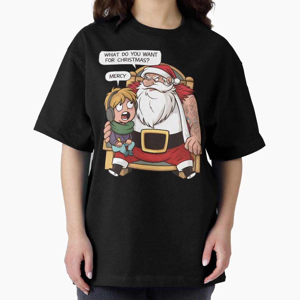 Funny Sarcastic Santa Ask Your Mom If I'm Real Christmas Meme Humor by DrawHandArt