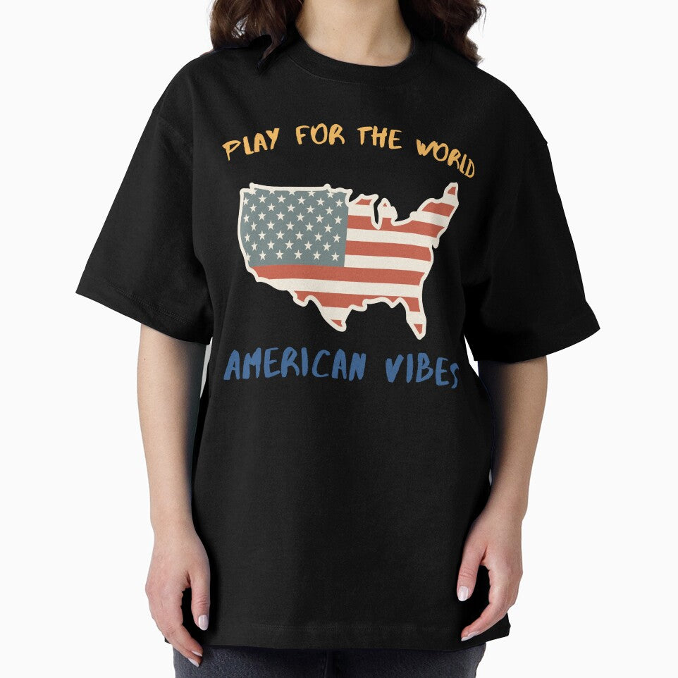 Play For The World American Vibes Retro USA Design by NeO² Studio