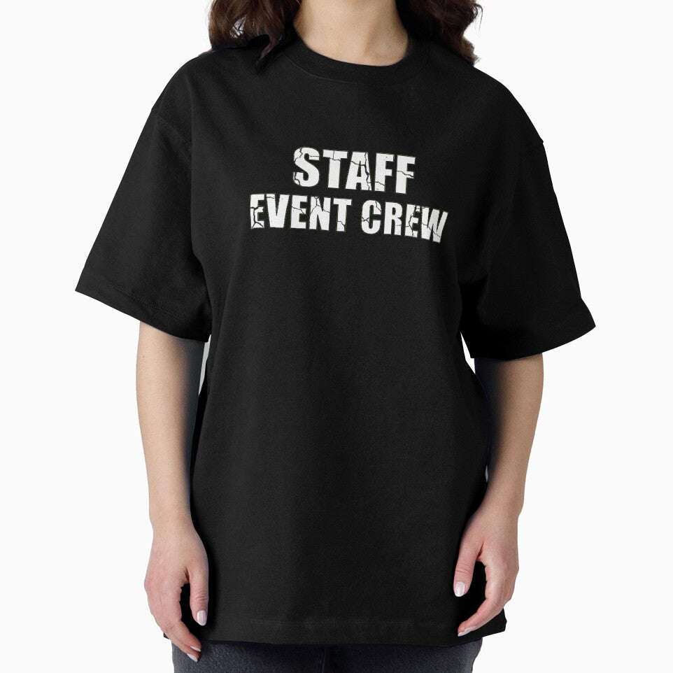 Staff Event Crew Distressed Cracked Text by AbcDigs Studio