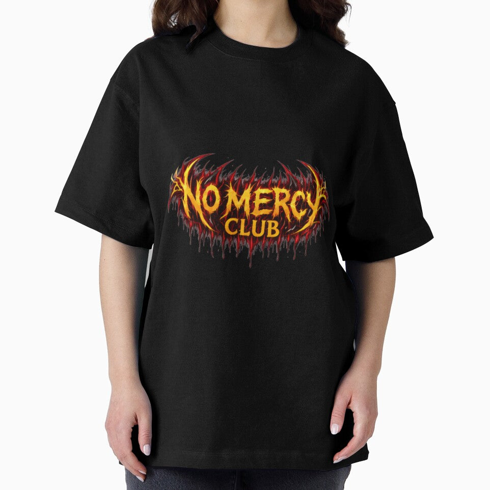 No Mercy Club – Fiery Gothic Metal Logo Design by bloomandbeads.eu