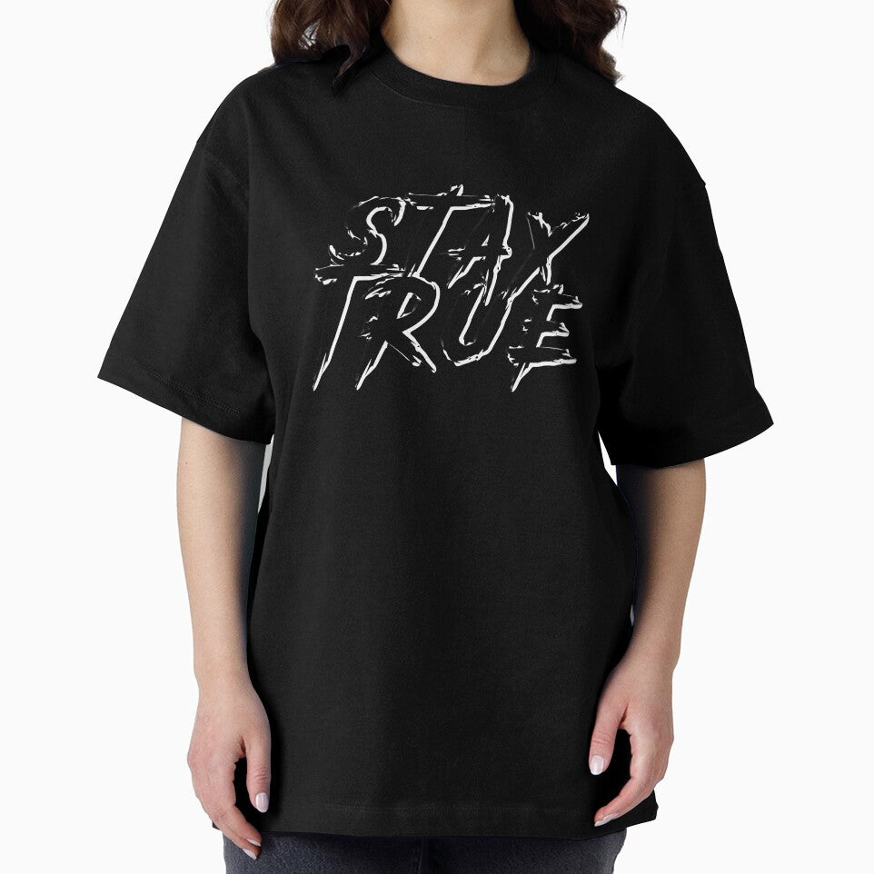 "STAY TRUE" Brushstroke Typography by Pikamuu