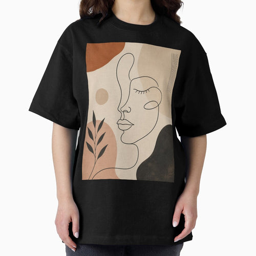 Abstract Face Line Art Poster – Minimalist Modern Wall Art Print by Artimax-Studio