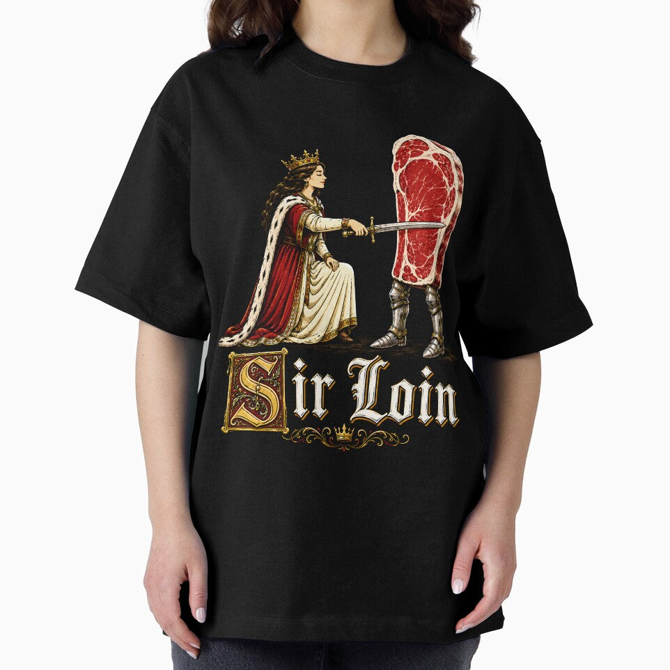 Sir Loin Funny Medieval Steak BBQ Grill Knight Humor by DesignsByAnett