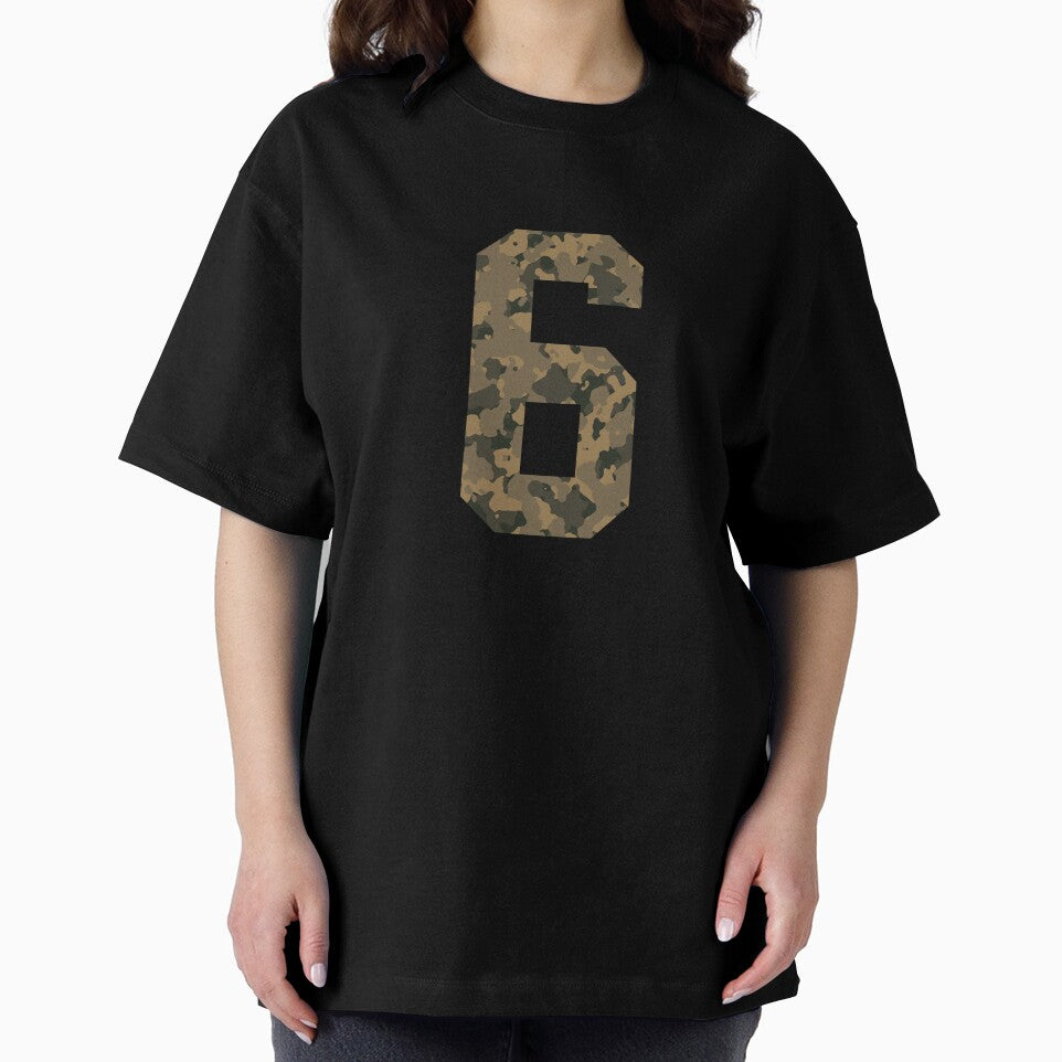 Army Camouflage Number 6 - Sports Numbers by NECHSTORE