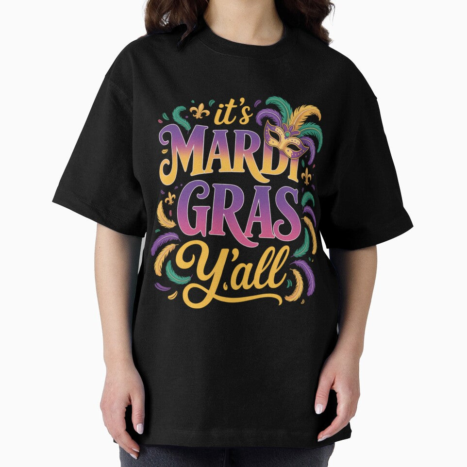 It_s Mardi Gras Y_all with mask and fleur de lis by TikCore