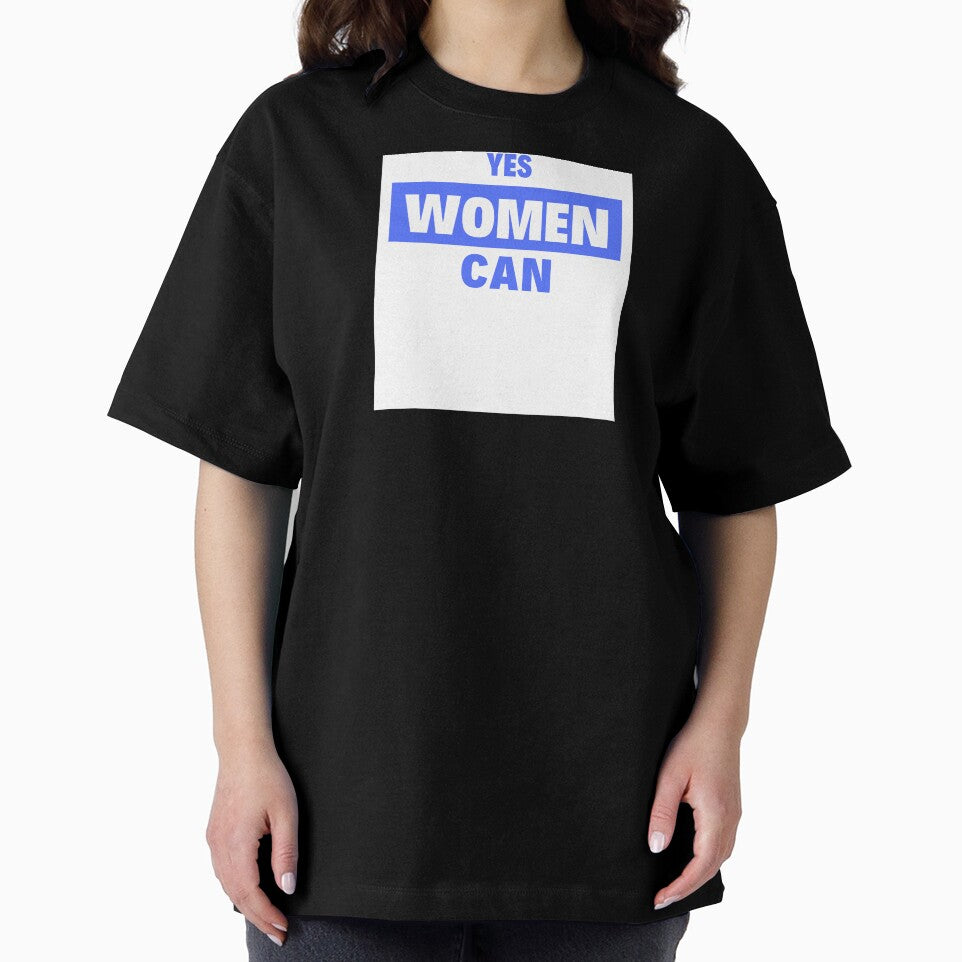 T-shirt Blue YES WOMEN CAN by khrisxvi